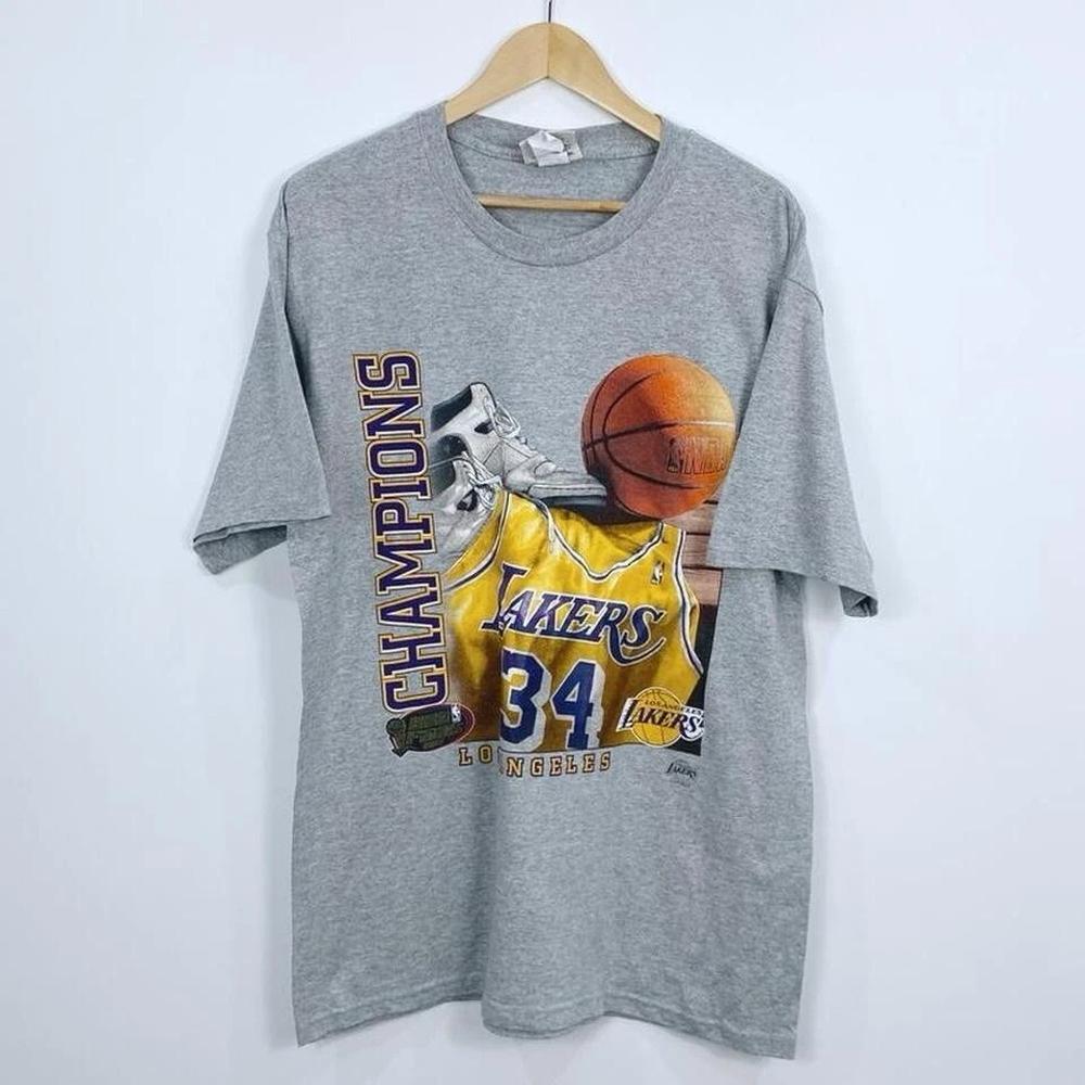 1997 The Los Angeles Lakers Champions T-Shirt Size L Usa Lee Tag